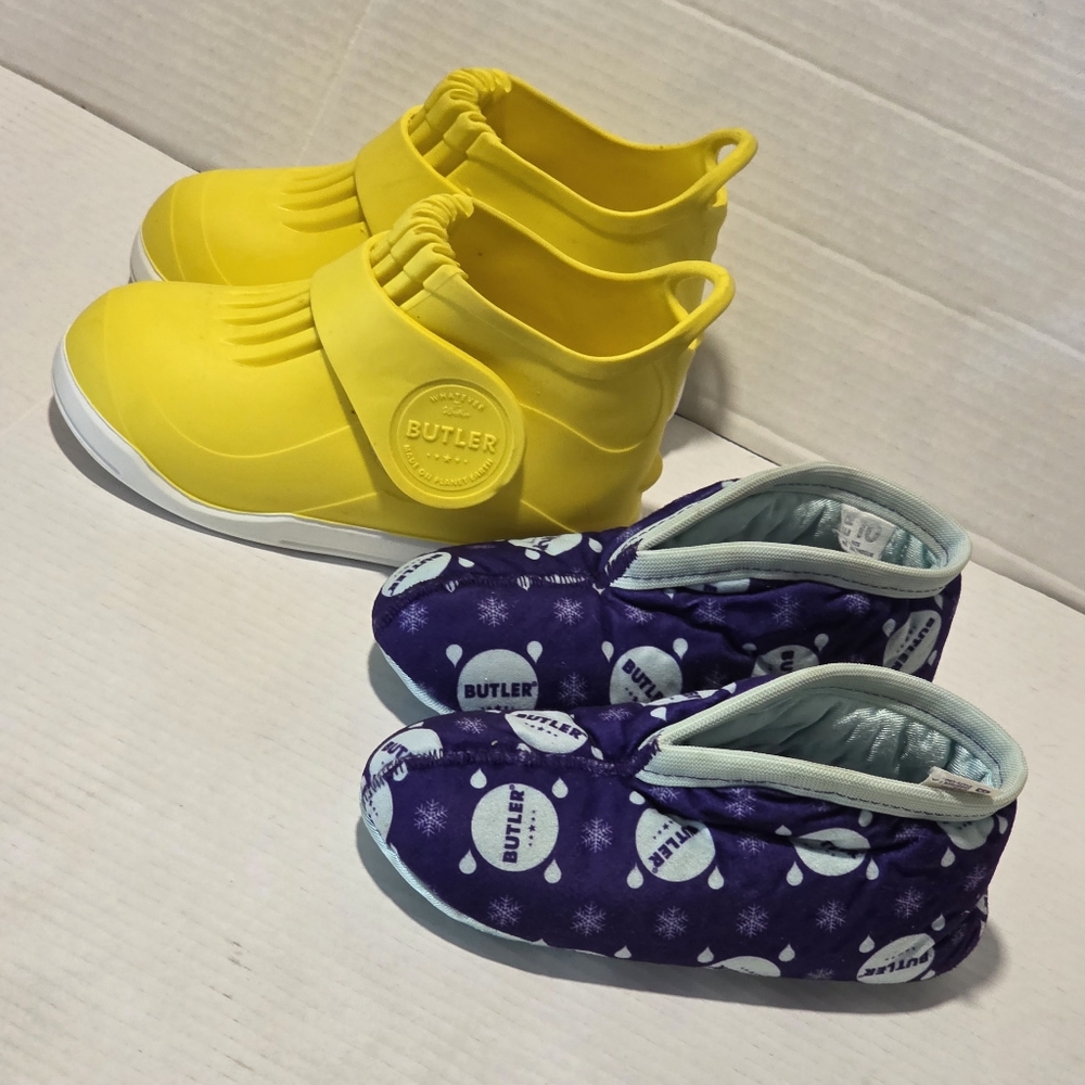 Butler Rockhopper Overshoe With Lining Waterproof Allweather Kids Sz 9-10-11